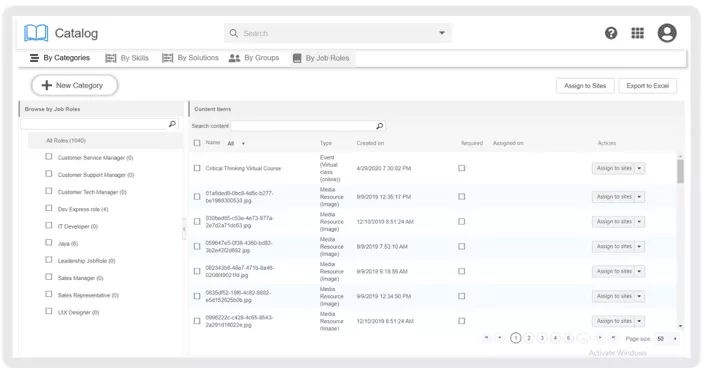 Categorize Content by Job Roles, Skills, and Industries