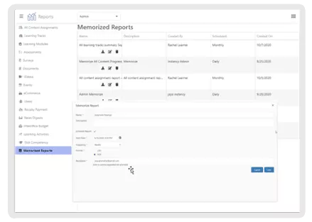 Customize, Memorize and Schedule Reports