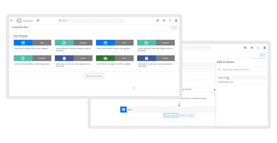 Define Workflow Rules for Each Learning Site